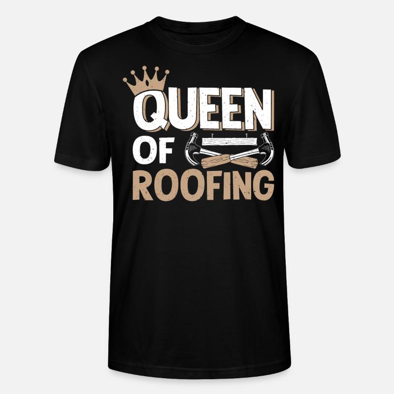 Dachdecker Dachdeckerei Dachklempner Roofer - Stanley/Stella Unisex Bio-T-Shirt CRAFTER - Schwarz
