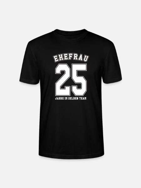 Geschenkideen Silberhochzeit - Stanley/Stella Unisex Bio-T-Shirt CRAFTER - Schwarz