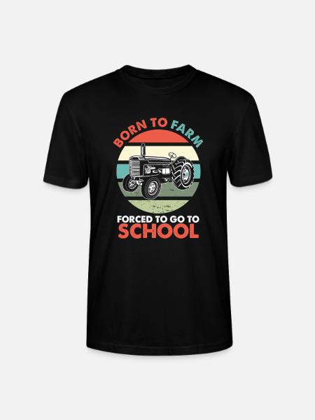 Born To Farm Agriculture Farming Farm Tractor Gift - Stanley/Stella CRAFTER Unisex Organic T-Shirt - black