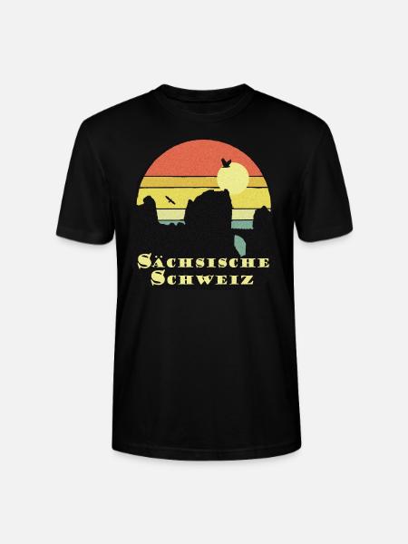 sächsische schweiz - Stanley/Stella Unisex Bio-T-Shirt CRAFTER - Schwarz