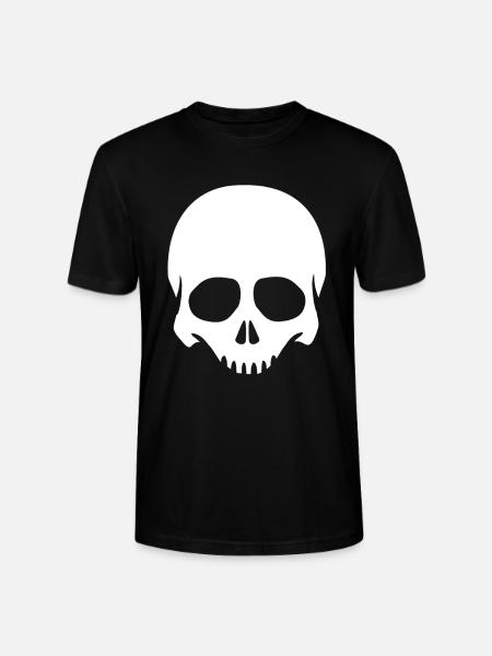 Skeleton Head Skull Skeleton - Stanley/Stella CRAFTER Unisex Organic T-Shirt - black