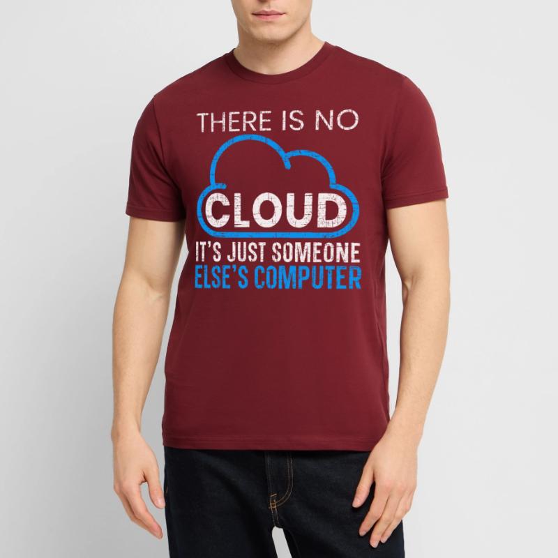 There Is No Cloud Programming Software Programmer Stanley/Stella CRAFTER Unisex Organic T-Shirt