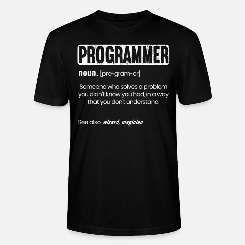 Codeurs de programmation drôle - T-shirt bio CRAFTER Stanley Stella Unisexe - noir