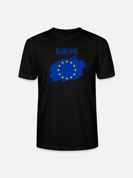 Europe Union européenne - T-shirt bio CRAFTER Stanley Stella Unisexe - noir