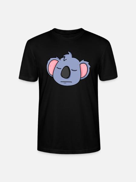Koala Kopf - Stanley/Stella Unisex Bio-T-Shirt CRAFTER - Schwarz