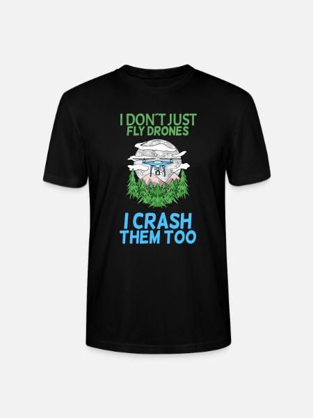 drone - Stanley/Stella CRAFTER Unisex Organic T-Shirt - black