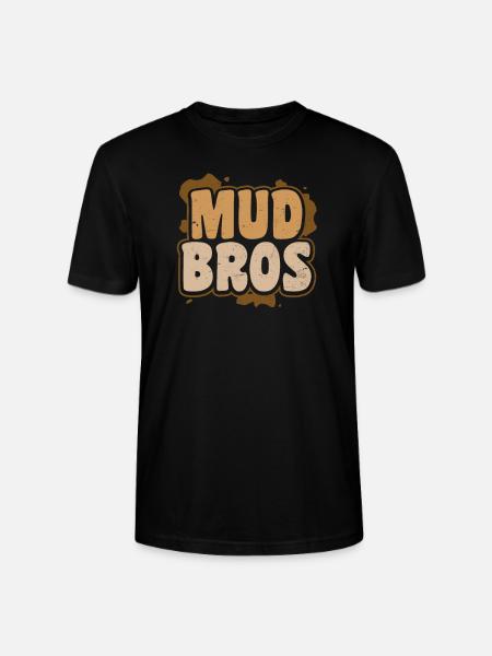 Mud Run Mud Bros - Stanley/Stella CRAFTER Unisex Organic T-Shirt - black