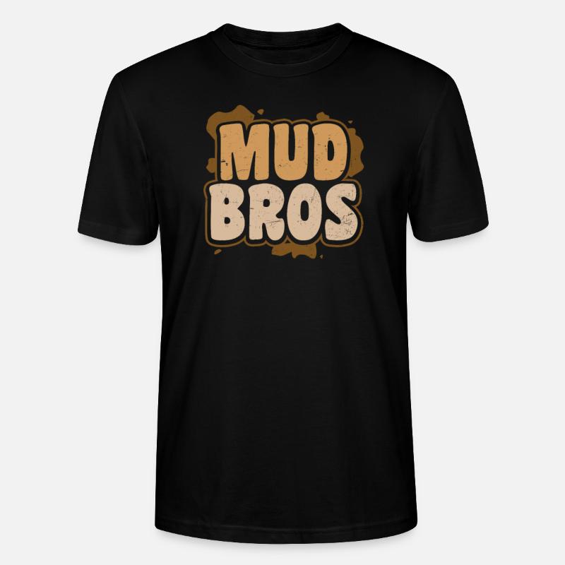 Mud Run Mud Bros - Stanley/Stella Unisex Bio-T-Shirt CRAFTER - Schwarz