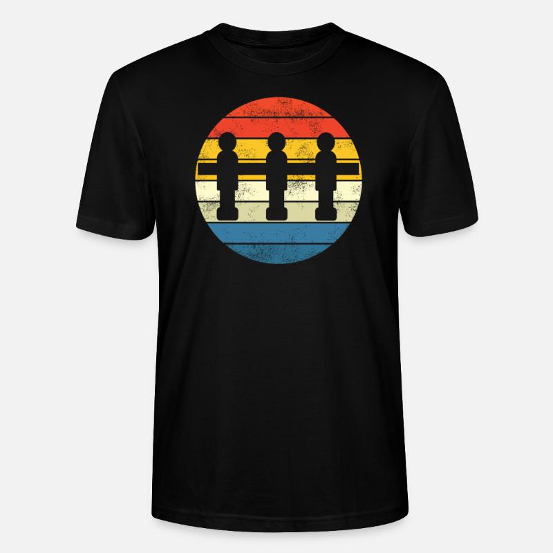 Geschenkidee Tischfussball Kicker Design - Stanley/Stella Unisex Bio-T-Shirt CRAFTER - Schwarz