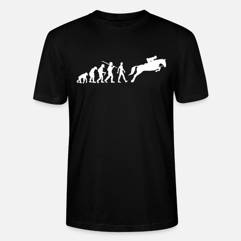 Cavalière Evolution Chevaux - T-shirt bio CRAFTER Stanley Stella Unisexe - noir