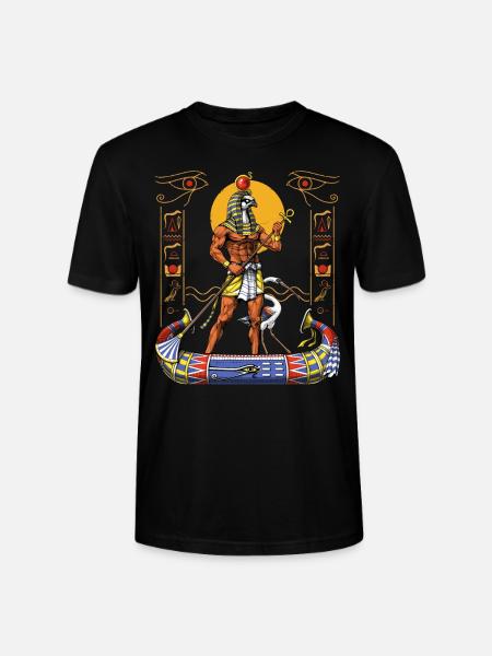 Egyptian God Ra - Stanley/Stella CRAFTER Unisex Organic T-Shirt - black