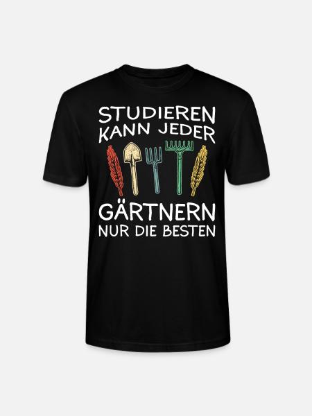 Gärtner Garten Gartenarbeit - Stanley/Stella Unisex Bio-T-Shirt CRAFTER - Schwarz