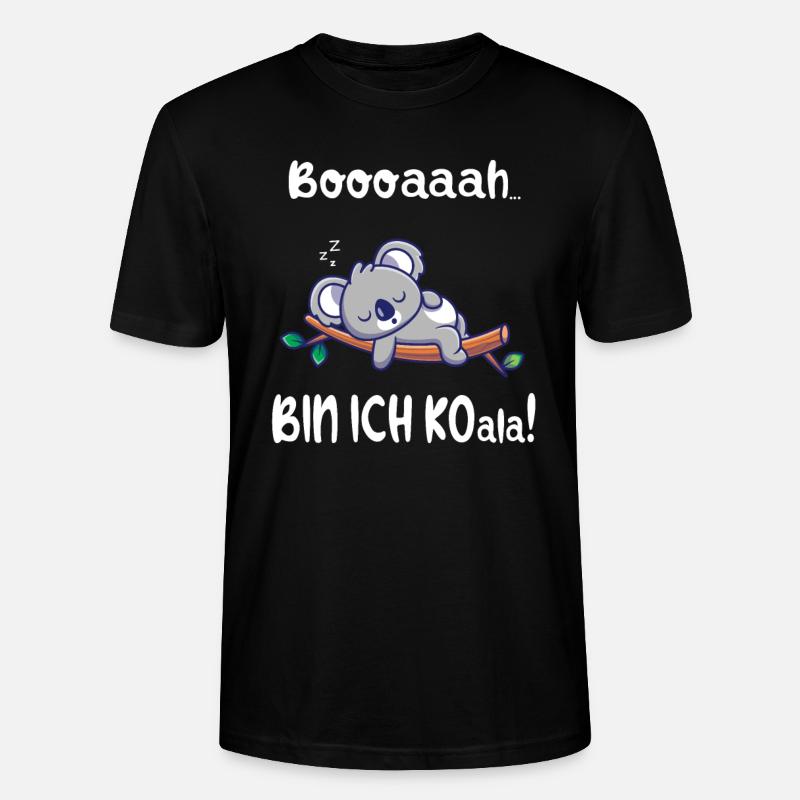 Lustige Koala Geschenke - Stanley/Stella Unisex Bio-T-Shirt CRAFTER - Schwarz