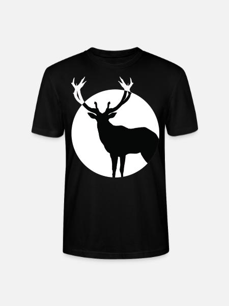 deer - Stanley/Stella CRAFTER Unisex Organic T-Shirt - black