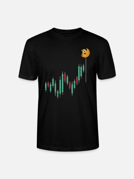 Bitcoin cryptocurrency BTC funny gift - Stanley/Stella CRAFTER Unisex Organic T-Shirt - black