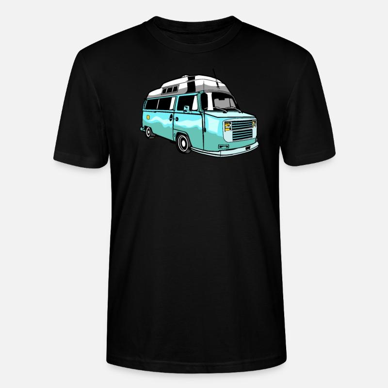 Camper Bus Caravane Bus - T-shirt bio CRAFTER Stanley Stella Unisexe - noir