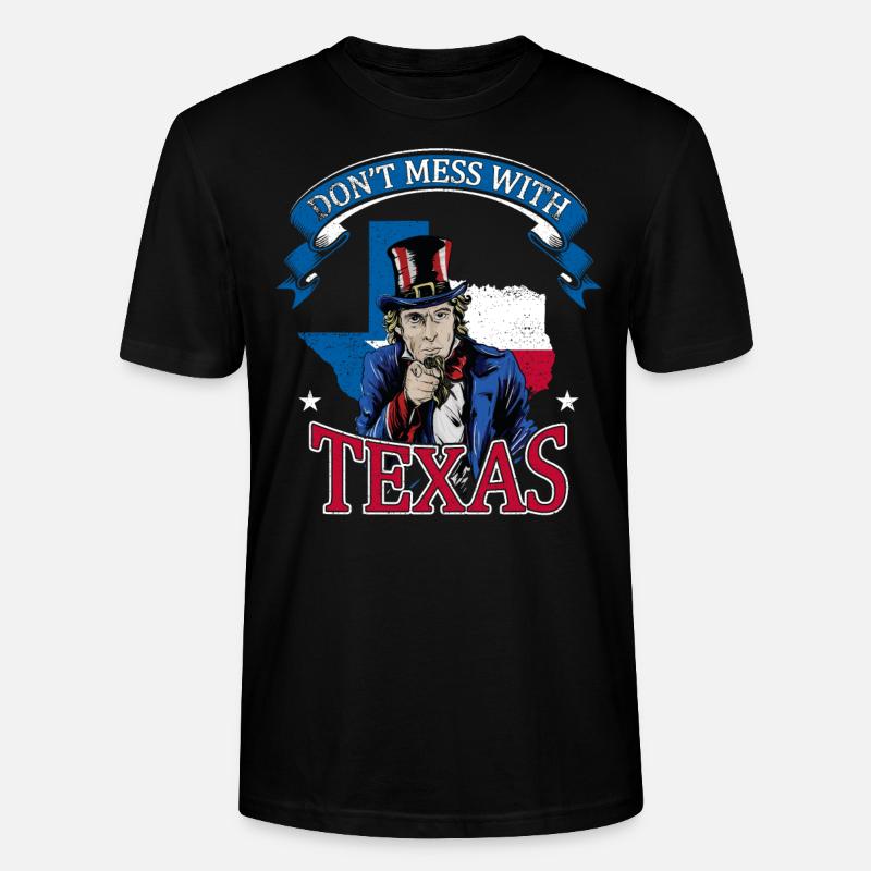 Don't Mess With Texas - Stanley/Stella CRAFTER Unisex Organic T-Shirt - black