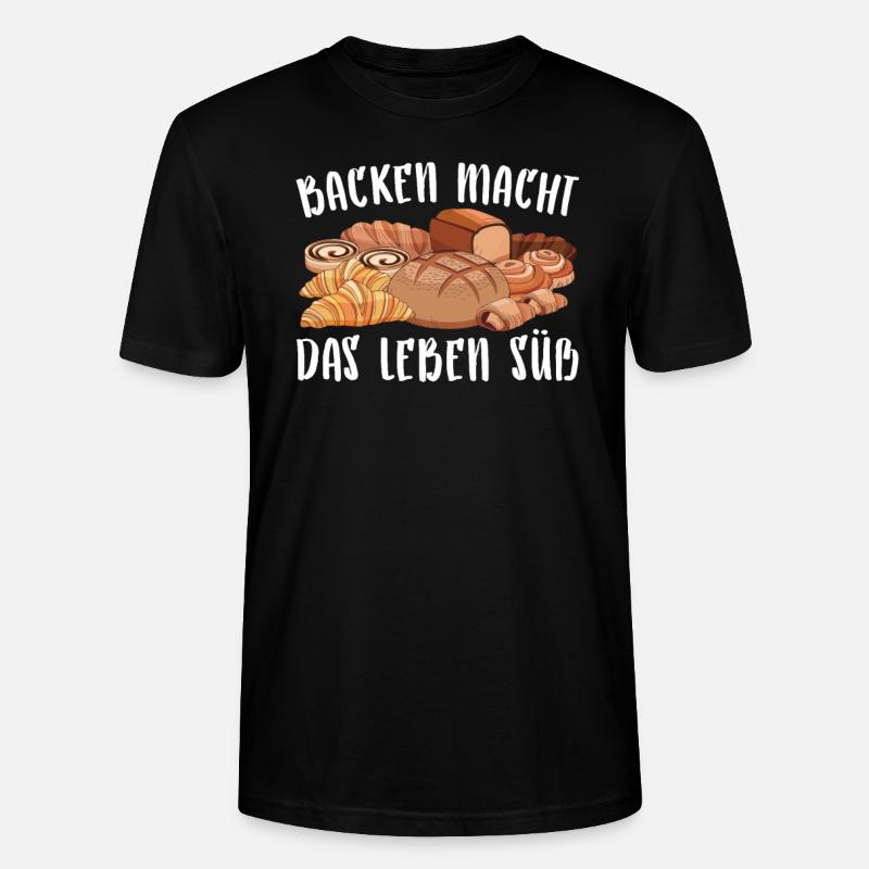 Bäcker Backen Konditor - Stanley/Stella Unisex Bio-T-Shirt CRAFTER - Schwarz