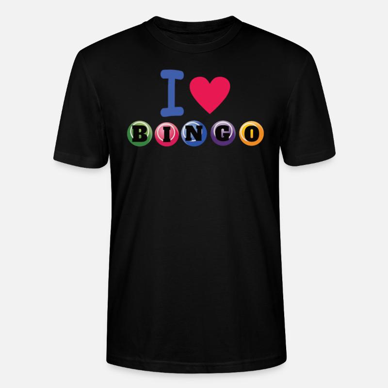 Bingo Spieler Geschenk Geschenkidee - Stanley/Stella Unisex Bio-T-Shirt CRAFTER - Schwarz
