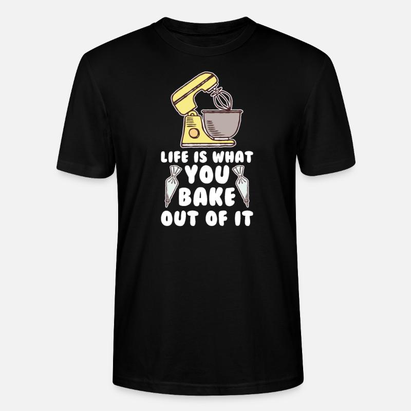 Bäcker Backen Konditor - Stanley/Stella Unisex Bio-T-Shirt CRAFTER - Schwarz