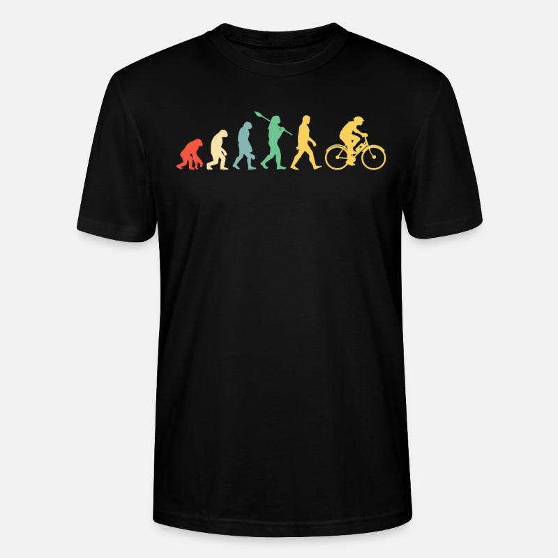 Fahrrad E-Bike Evolution - Stanley/Stella Unisex Bio-T-Shirt CRAFTER - Schwarz