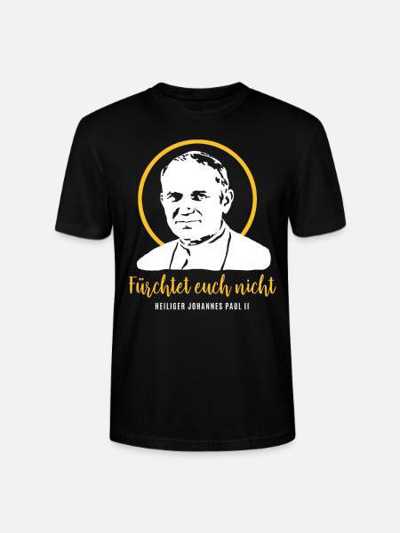Fear not - Pope John Paul II JP2 - Stanley/Stella CRAFTER Unisex Organic T-Shirt - black