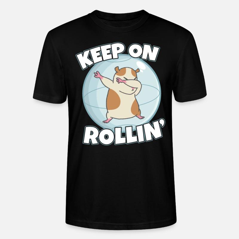 Keep On Rolling Hamster Besitzer - Stanley/Stella Unisex Bio-T-Shirt CRAFTER - Schwarz