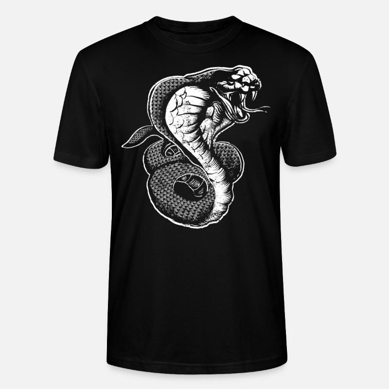 Kobra - Stanley/Stella Unisex Bio-T-Shirt CRAFTER - Schwarz