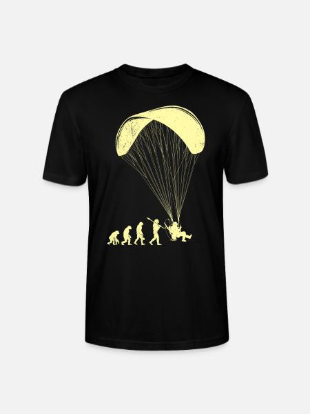 Paramoteur Evolution Singe Homme Parapente - T-shirt bio CRAFTER Stanley Stella Unisexe - noir