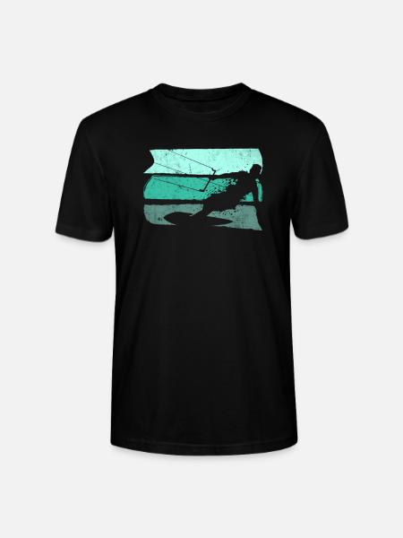 Kitesurfing Kiter - Stanley/Stella CRAFTER Unisex Organic T-Shirt - black