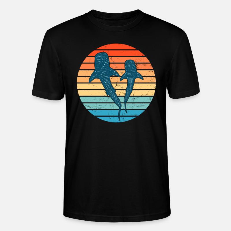 Walhai - Stanley/Stella Unisex Bio-T-Shirt CRAFTER - Schwarz