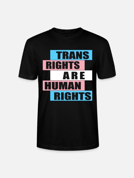 Trans Rights are Human Rights - Stanley/Stella Unisex Bio-T-Shirt CRAFTER - Schwarz