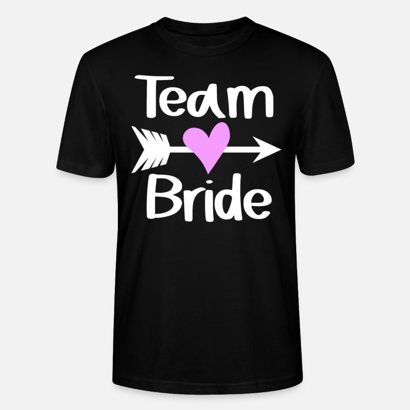 Team Braut - Stanley/Stella Unisex Bio-T-Shirt CRAFTER - Schwarz