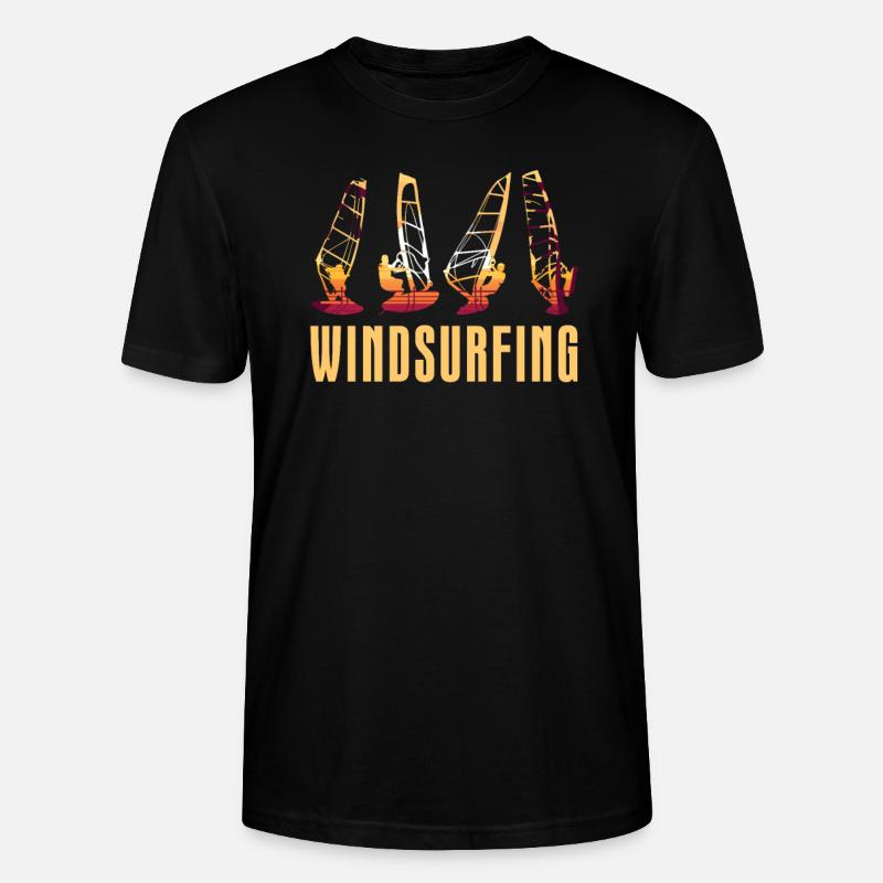 Windsurfing Windsurfen - Stanley/Stella Unisex Bio-T-Shirt CRAFTER - Schwarz