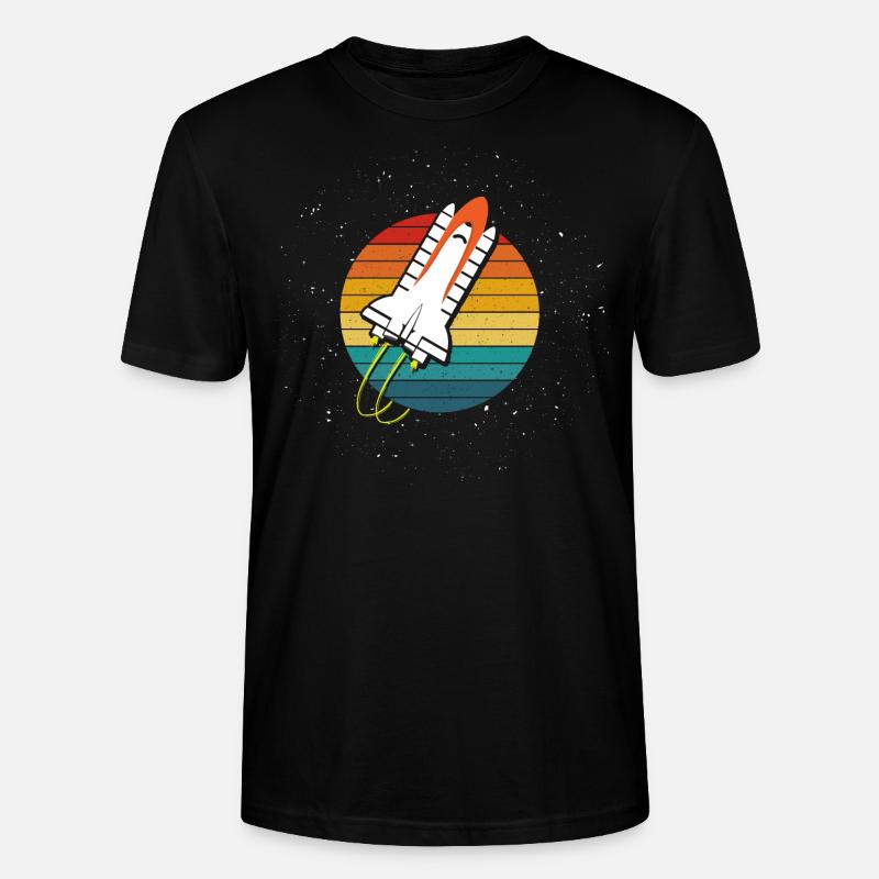 Raumschifft Galaxy Weltraum - Stanley/Stella Unisex Bio-T-Shirt CRAFTER - Schwarz