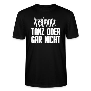 Tanzen Tänzer Tanz - Stanley/Stella Unisex Bio-T-Shirt CRAFTER - Schwarz - Vorne - Alina (178cm) & Michal (187cm)