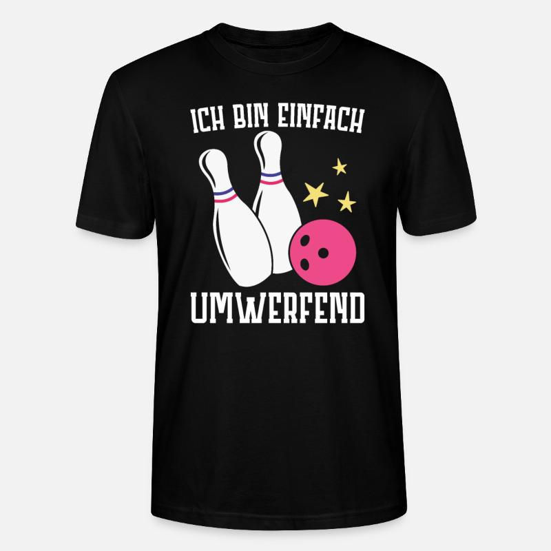 Bowling - Stanley/Stella Unisex Bio-T-Shirt CRAFTER - Schwarz