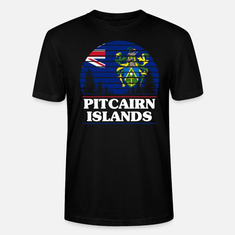 Pitcairninseln - Stanley/Stella Unisex Bio-T-Shirt CRAFTER - Schwarz