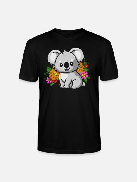 Koala Koala Bear - Stanley/Stella CRAFTER Unisex Organic T-Shirt - black