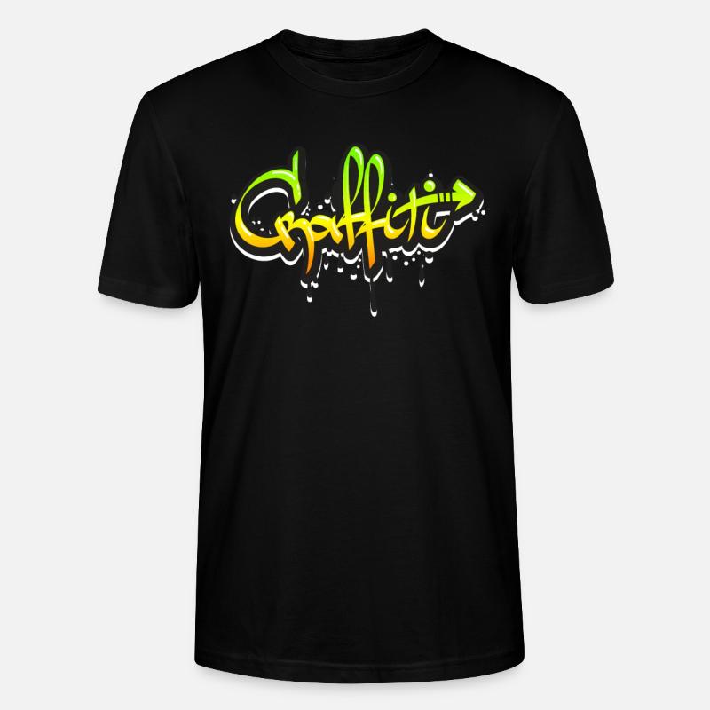 Graffiti - Stanley/Stella Unisex Bio-T-Shirt CRAFTER - Schwarz