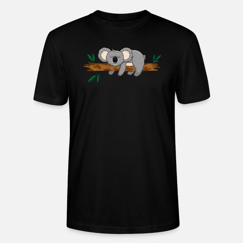 Koala Koalabär - Stanley/Stella Unisex Bio-T-Shirt CRAFTER - Schwarz