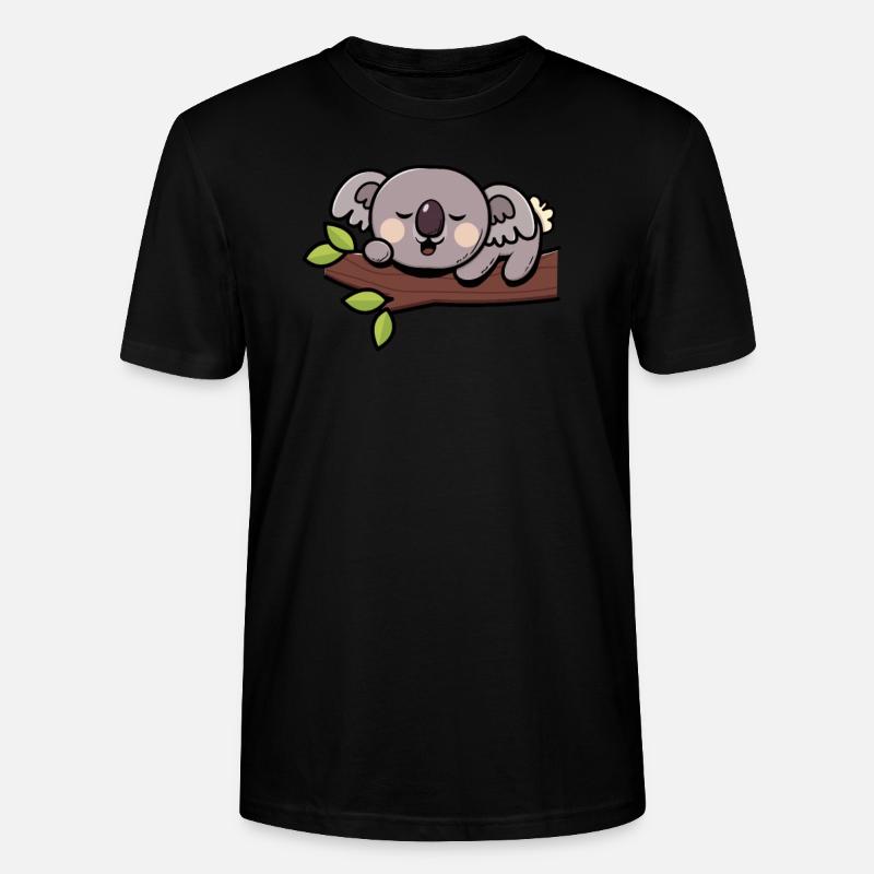 Koala Koalabär - Stanley/Stella Unisex Bio-T-Shirt CRAFTER - Schwarz