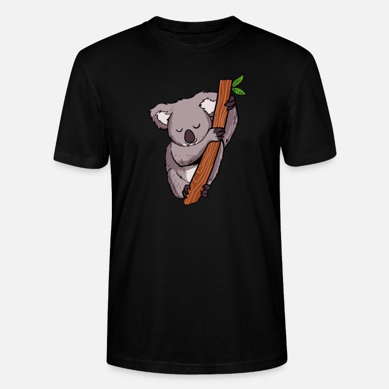 Koala Koalabär - Stanley/Stella Unisex Bio-T-Shirt CRAFTER - Schwarz
