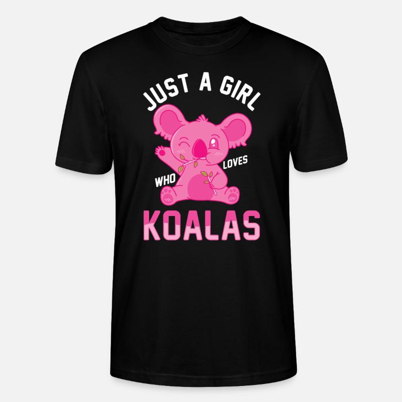 Koala Koala Bear - Stanley/Stella CRAFTER Unisex Organic T-Shirt - black