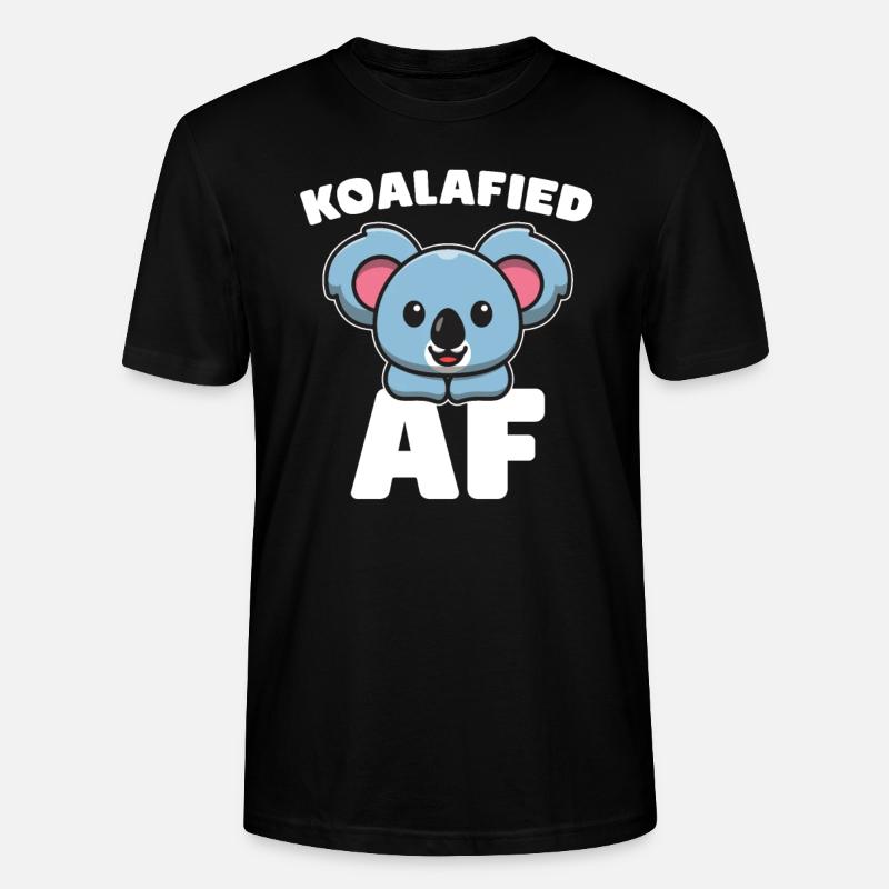 Koala Koala Bear - Stanley/Stella CRAFTER Unisex Organic T-Shirt - black