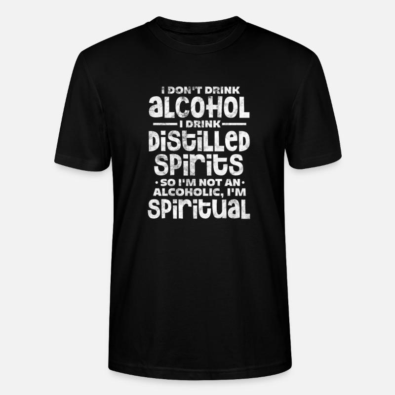 Alkohol - Stanley/Stella Unisex Bio-T-Shirt CRAFTER - Schwarz