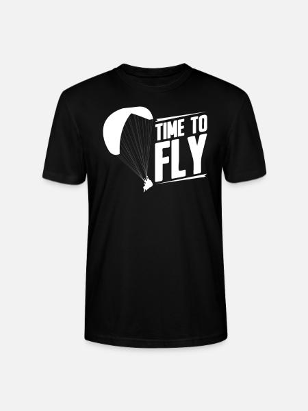 Paragleiter Gleitschirmfliegen Paragleiten - Stanley/Stella Unisex Bio-T-Shirt CRAFTER - Schwarz