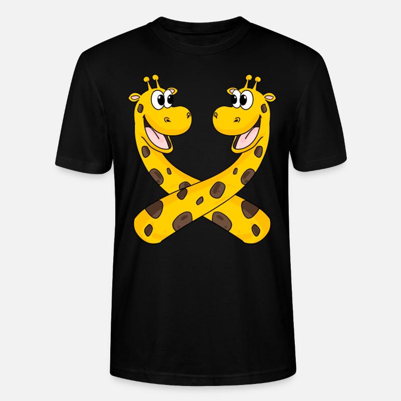 Giraffen Giraffe - Stanley/Stella Unisex Bio-T-Shirt CRAFTER - Schwarz