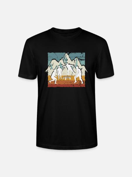 Roundnet, wonderful nature - Stanley/Stella CRAFTER Unisex Organic T-Shirt - black