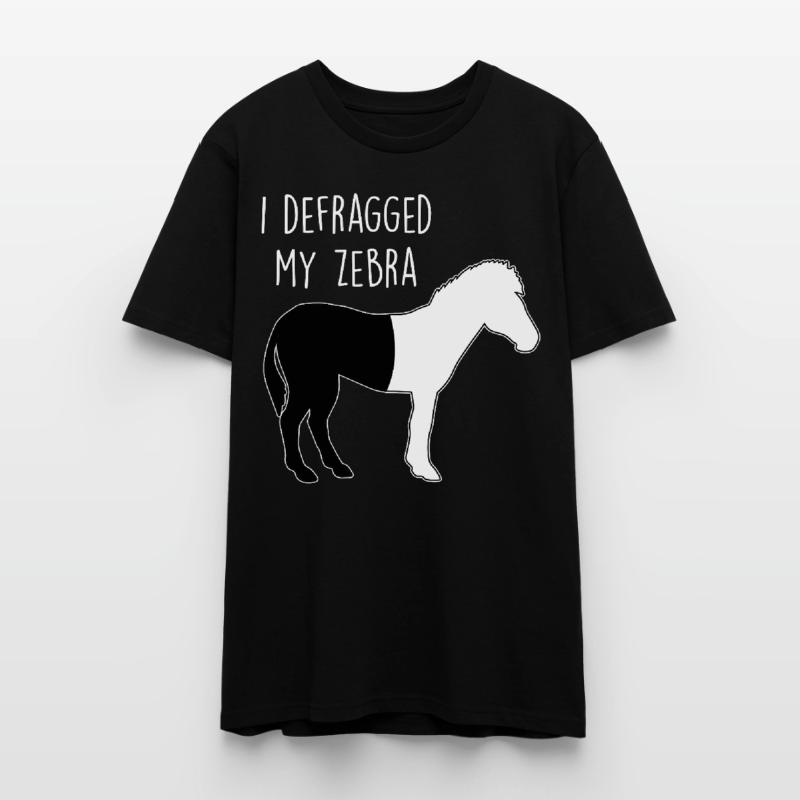 I defragged my Zebra Coder Informatiker Hacker Stanley/Stella Unisex Bio-T-Shirt CRAFTER